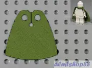 Olive Green Cloth Cape For LEGO Minifigures - Fabric Robe Cloak Castle Hobbit