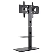 Fin Universal Floor Tv Stand Base With Tilt Arm Mount Fit 32'' To 65'' Tv