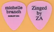 Michelle Branch 2002 Zinged By ZA Tour Dunlop Color Series Pink Guitar Pick