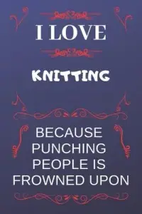 在飛比找博客來優惠-I Love Knitting Because Punchi