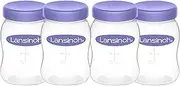 Lansinoh Breastmilk Storage Bottles, 4 Count, BPA Free and BPS Free