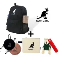 在飛比找蝦皮商城優惠-KANGOL 袋鼠 銀河後背包+車輪餅 袋鼠公仔 帆布手拿包