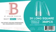 Billionaire Soft Gel Tips Box Nail False Fake 3 Extra Long Square - 360pcs