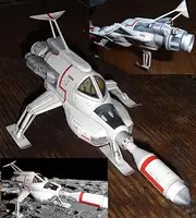 NZPOST UFO Interceptor DIY Handcraft Paper Model KIT(Unassembled Kit), As pic