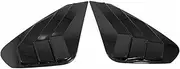 Compatible for Toyota RAV4 2019 2020 2021 2022 2023 Carbon Fiber Look Style Car Side Window Scoop Cover Five Slot Open Louvers Cover Vent(Black Chrome)