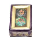 Natural Solid Perfume Vanilla Fragrance 2 Mini Brass Jar Unisex Body Spray 4g