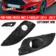 1 對前保險槓下蜂窩霧燈環繞格柵霧燈裝飾罩適用於福特 Fiesta Mk7 改款 2013-2017