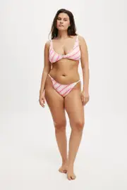 [Body] Body - Micro Tanga Brazilian Bikini Bottom - Maeve stripe pirouette crepe M MAEVE STRIPE PIROUETTE CREPE