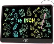 16 Inch LCD Writing Tablet for Kids [Upgraded], Colorful Doodle Board, Eye Prot