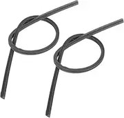 X AUTOHAUX 2pcs 700mm 28inch 8x10mm 3 Section Rubber Windshield Wiper Blade Refills for Car
