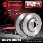 2x Front Brembo UV Coated Disc Brake Rotors for Renault Duster Kaptur H5 269mm