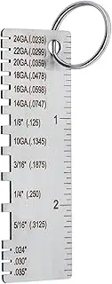 Wire Gauge Measuring Tool, Metal Gauge Thickness Tool for Welding, Stainless Wire Gauge Measuring Thickness Gauge