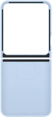 Samsung Galaxy Flip6 Silicone Case with Ring Blue