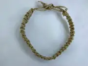 Anklet Natural Macrame Hemp Adjustable Unisex 8-12" Boho USA Seller New