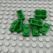 LEGO Plate - Green - 1 x 2 - QTY x10