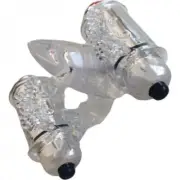 Wet Dreams Double Down Dual Motor Cock Ring With Power Bullet And Stimulator Ton