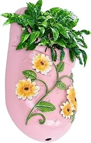 Wall Planter for Outdoor,Slippers Design Balcony Planter | Reusable Garden Supplies, Waterproof Flower Holders for Railing, Balcony, Backyard