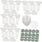 VINTORKY Micro Hydroponic Kit 60pcs Planters Domes for Indoor Vegetable Sprouting