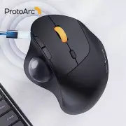 Protoarc Wireless Trackball Mouse 2.4G Ergonomic Rollerball Mouse Rechargeable B