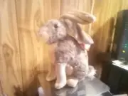 Wild Republic Cuddlekins Hare 13 inch plush stuffed animal EUC Rabbit Brown