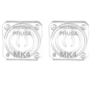 2pcs Trianglelab Transparent Gearbox Cover for Prusa MK4 - Text Version