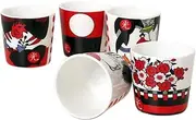 LENITH] Korean Funny Soju Shot Glasses Sets, O-Kwang Hwatu, Korea Traditional Card Game Printed for Sake, Whiskey, Tequila, Liquor