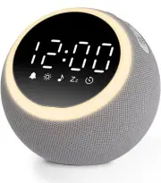 ROHENT White Noise Sound Machine & Alarm Clock - 25 Soothing Sounds- Gray