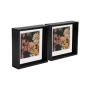 Nicola Spring 5 Piece 8 x 8 3D Shadow Deep Box Photo Frame Set - Craft Display Picture Frame with 6 x 6 Mount