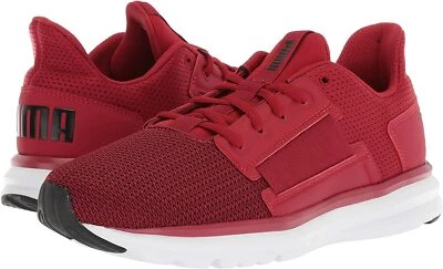 NIB - PUMA Men's 'ENZO STREET' Red Dahlia/Puma Black SNEAKERS - 11.5