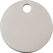 Red Dingo Stainless Steel Circle Tag - Lifetime Guarantee - Cat, Dog, Pet ID Tag