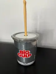 Big Gulp Tumbler Cup 7-11 Marching Drum w/ 2 Sticks Straws Advertising Piece