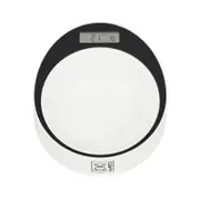 M-Pets 20.5cm Round Yumi Smart Pet/Dog/Cat Food Bowl White & Black