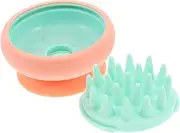 Outanaya Silicone Hair Shampoo Brush for Scalp Massage Handheld Scalp Scrubber with Soft Bristles for Deep Cleansing and Relaxation for Men Women and Family Use
