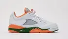 JORDAN AIR JORDAN 5 RETRO LOW 'MIAMI HURRICANES' FQ1293-018 Size 4Y - 7Y NEW