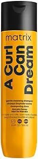 Matrix Deep Cleansing Hair Shampoo, For Defined Curls and Waves, with Manuka Honey Extract, Total Results A Curl Can Dream Shampoo, 1 x 300 ml