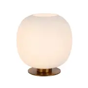 Viking Opal Matt Ribbed Glass Table Lamp
