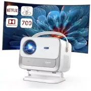 [Netflix Licensed/Dolby Audio] V12 Projector with WiFi6 and Bluetooth 5.2