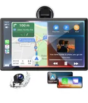 9-Inch Wireless Car Stereo with Carplay, 1080P Camera GPS Android Auto New