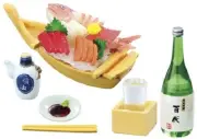 Re-Ment Miniatures Japanese Pub Bar Snacks Wine Beer Set # 7 Sashimi