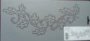 Stencil Quilting Oak Leaf Border LBK15 4 1/2" 11.4cm QC craft sew Autumn Fall