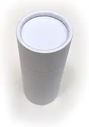 Empty Cardboard Deodorant Containers - 2.5 oz Push-up style, top-fill, reusable and biodegradable (6-Pack, White)
