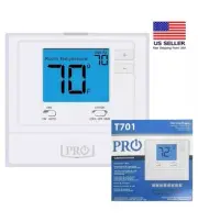 PRO1 IAQ T701 Digital Non-Programmable Thermostat, Single Stage, 1 Heat - 1 Cool