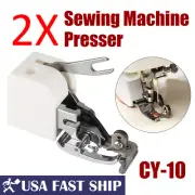 2pcs Sewing Machine Presser Foot Side Cutter Overlock For Brother Singer Janome