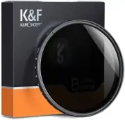 K&F Concept 58mm ND2-ND400 (1-9 Stop) Filter Variable ND Filter Neutral Density