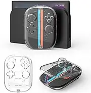 Clear TPU Case for Switch 2 Controllers, Protective Cover Anti-Slip Grip Clear Skin Compatible with NS Switch2/OLED Joy-con Handle Storage Box