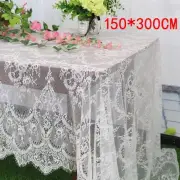 150*300cm White Table Cloth Lace Party Home Table Decor Fabric Lace Tablecloth