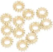 ULDIGI 12pcs Guitar Head Pegs Tuning Gears Guitar Tuner Accessories Hexagonal Button Gears 1:14 Ratio Gold Quick and Accurate Tuning for Guitar Strings