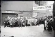 Crowd On Line Outside Of Yankee Stadium 1926 OLD BASEBALL PHOTO