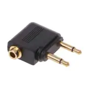 Airplane Airline Travel Headphones Headset Jack Audio 3.5mm Adapter Converter