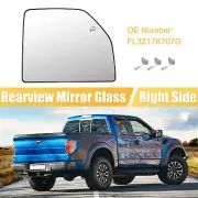 Car Passenger Side Towing Mirror Glass Upper Heated Mirror Glass Fit for Ford